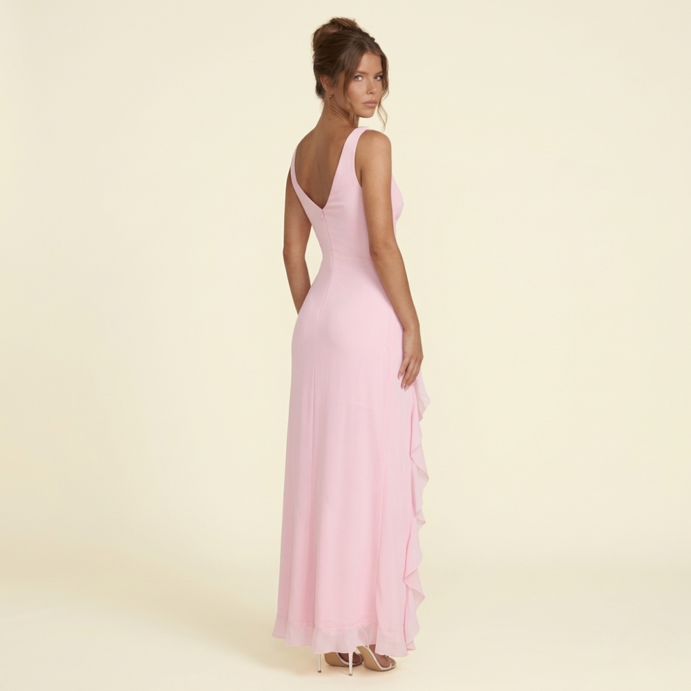 Juliana Ruffle Maxi Dress