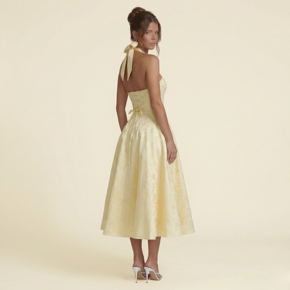 Mirabelle Halter Midi Dress