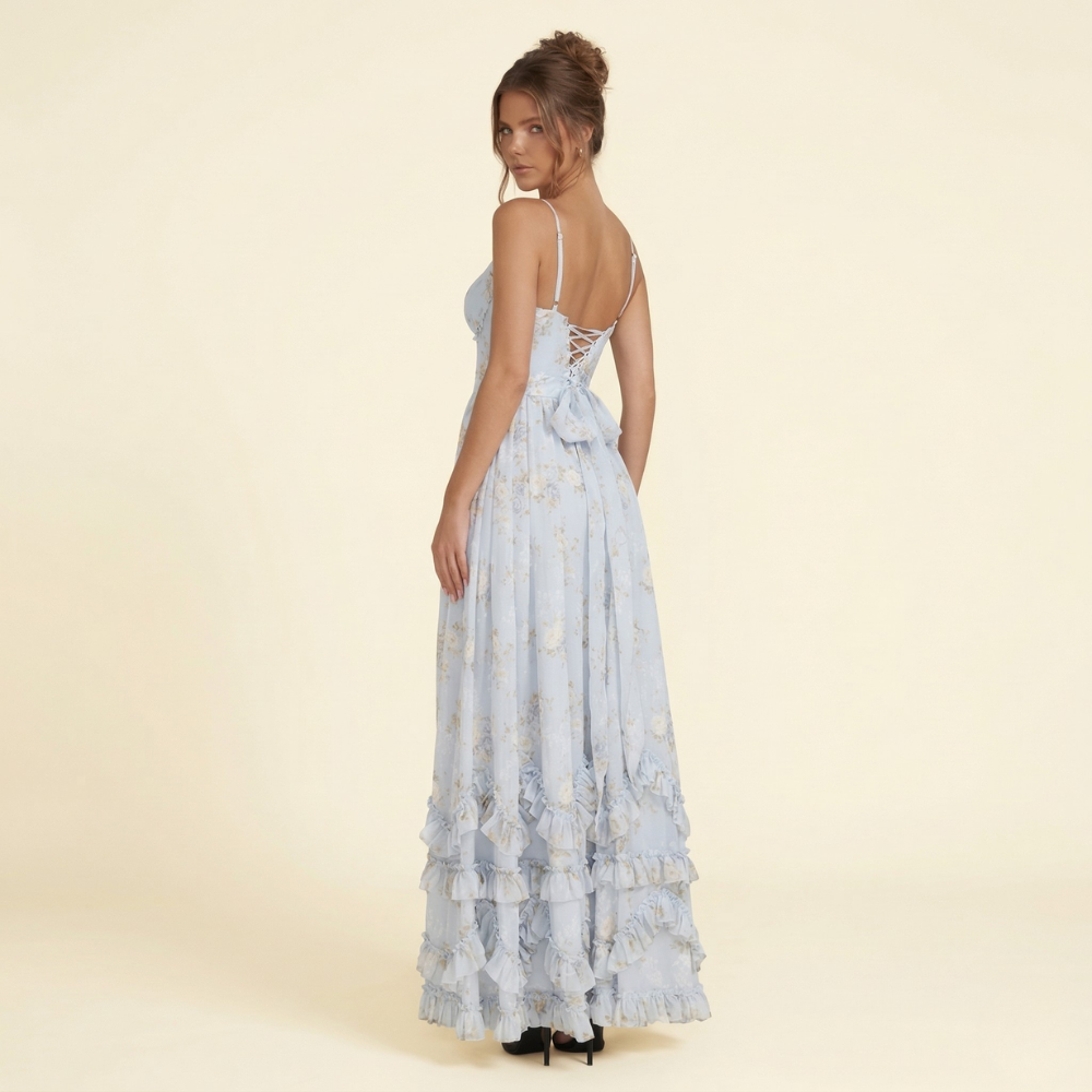 Serena Ruffle Maxi Dress