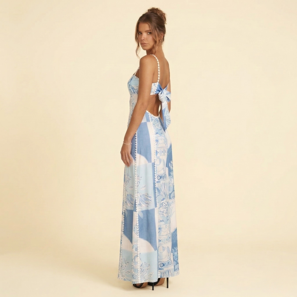 Eliana Bow Maxi Dress