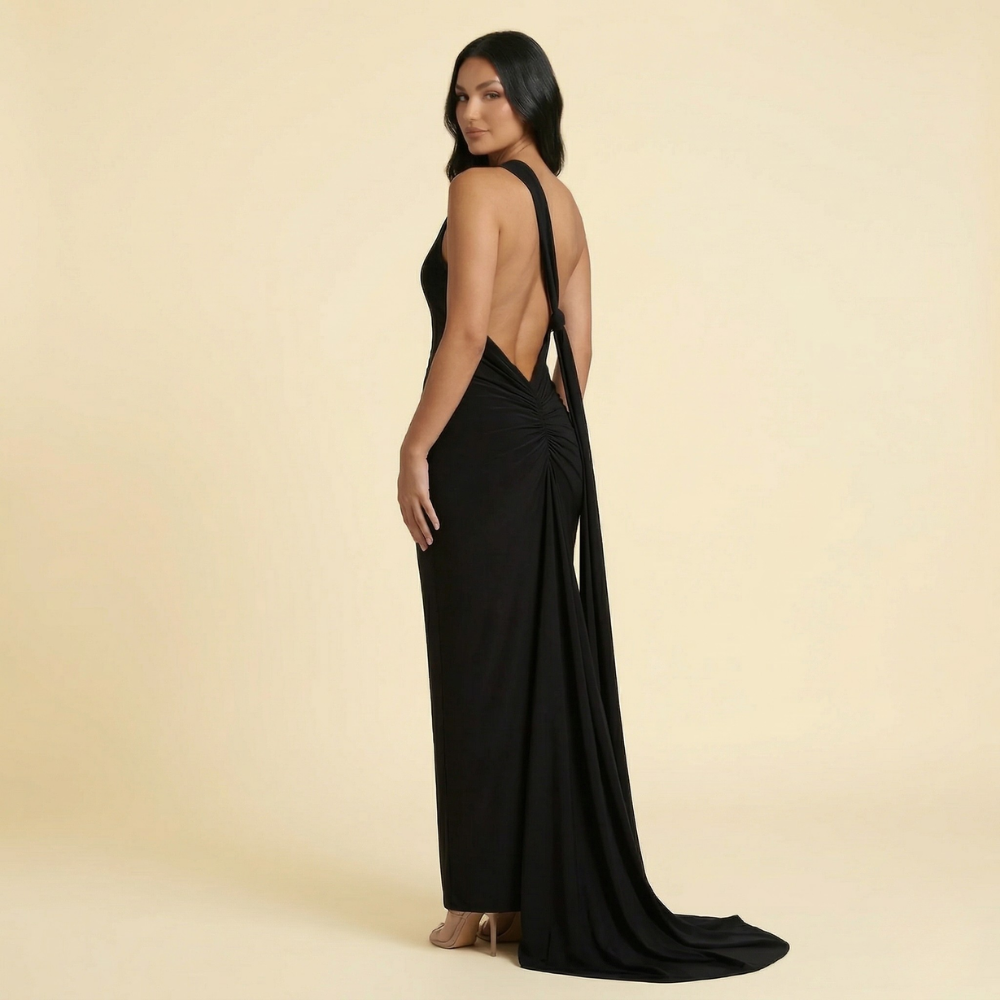 Selena Ruched Maxi Dress