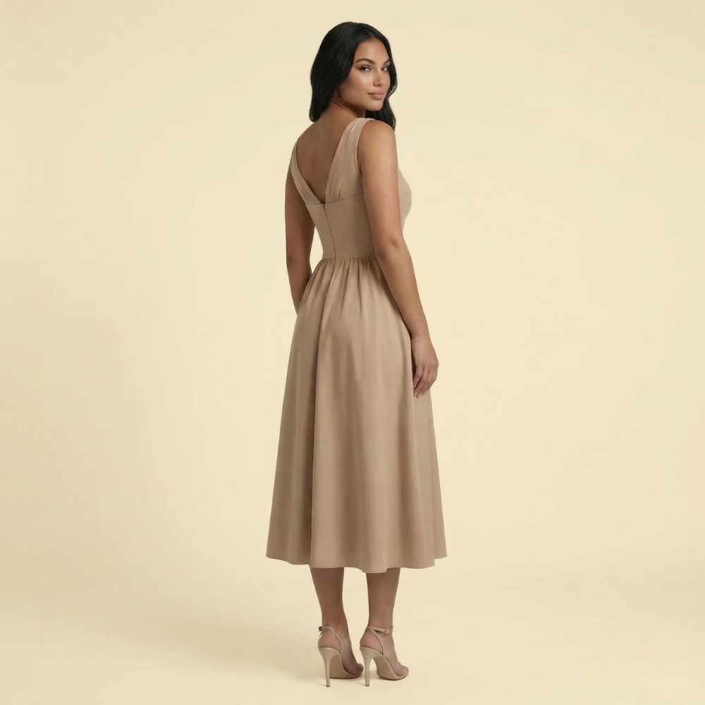 Cassandra Tie Midi Dress