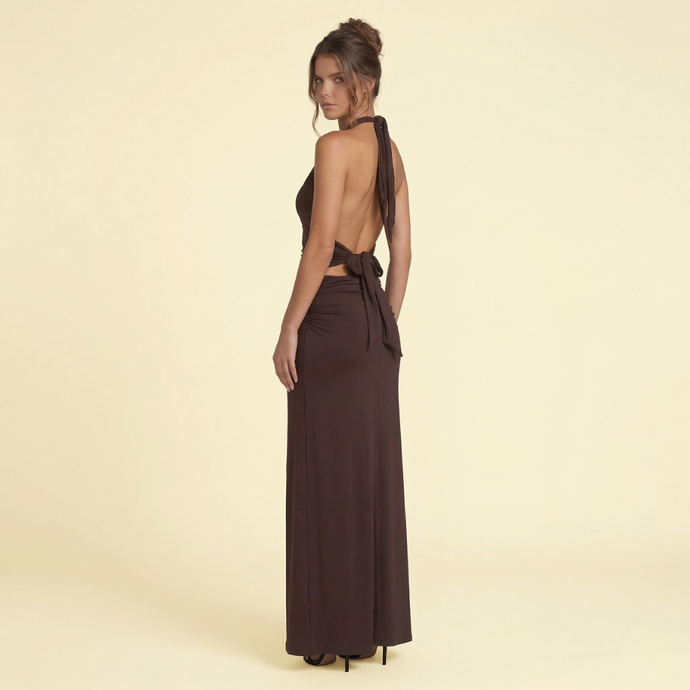 Anika Ruched Maxi Dress