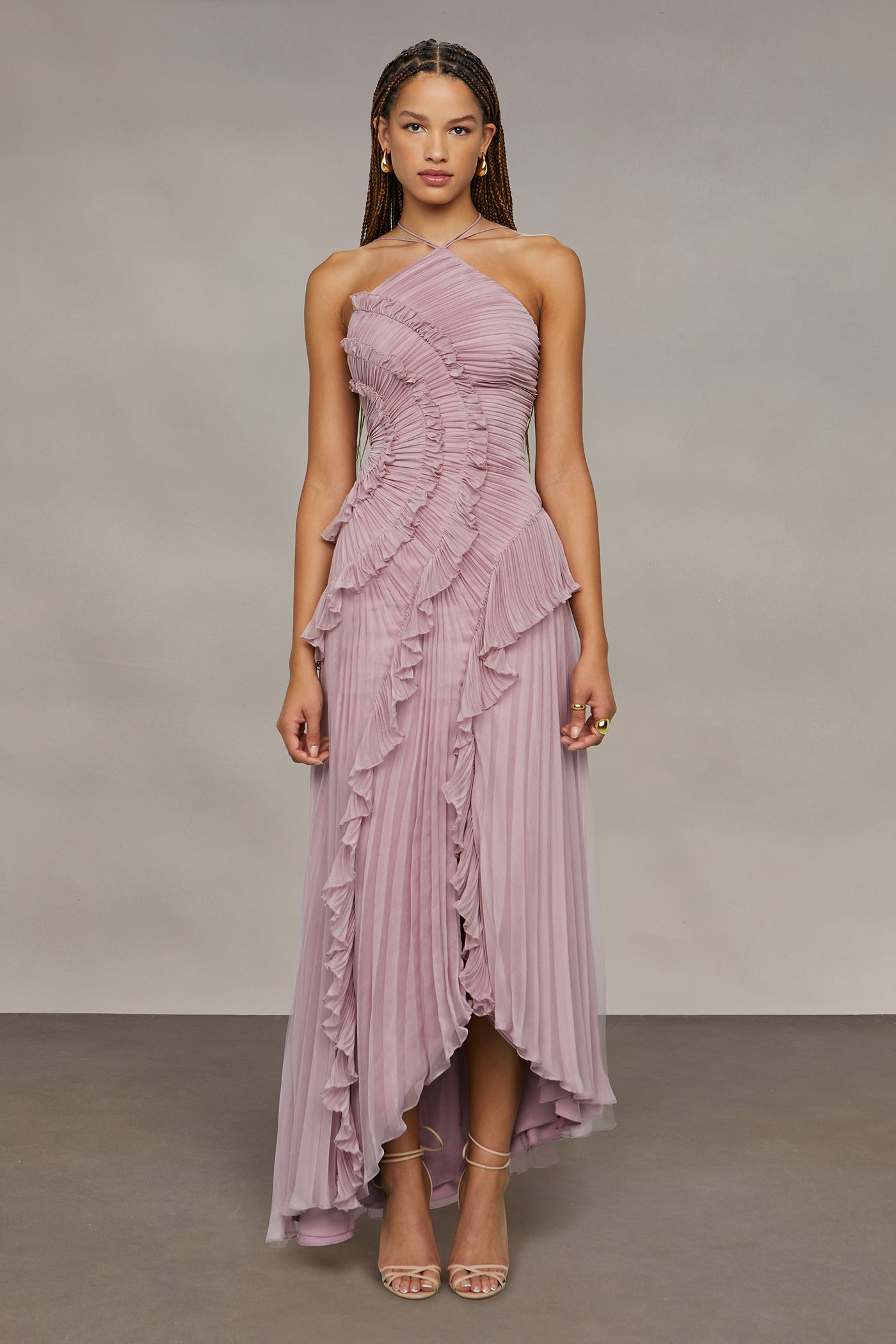 Aurelia Pleated Maxi Dress