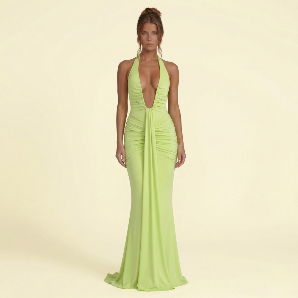 Sylvia Ruched Maxi Dress
