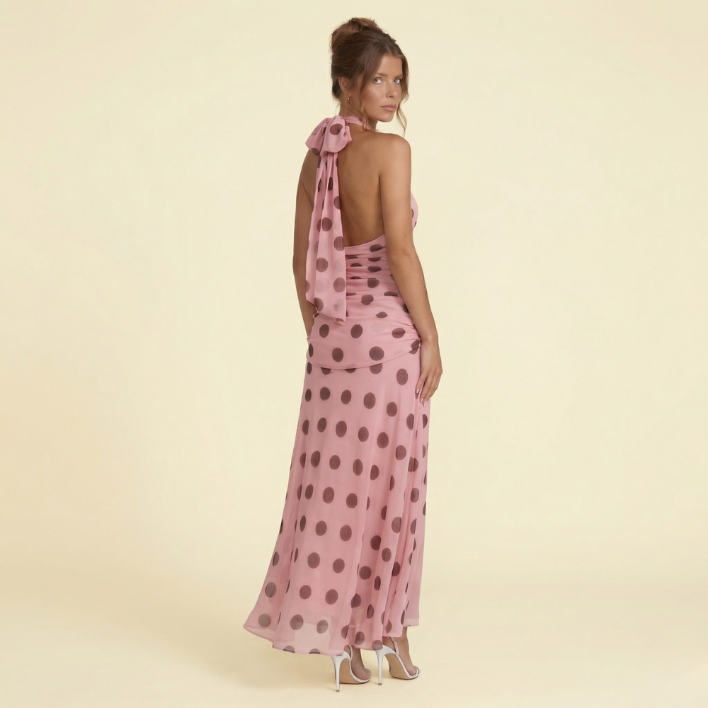 Daisy Polka Maxi Dress