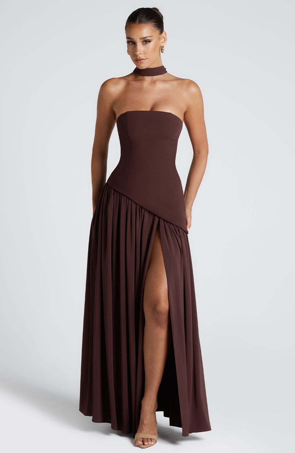 Amara Chocolate Maxi Dress