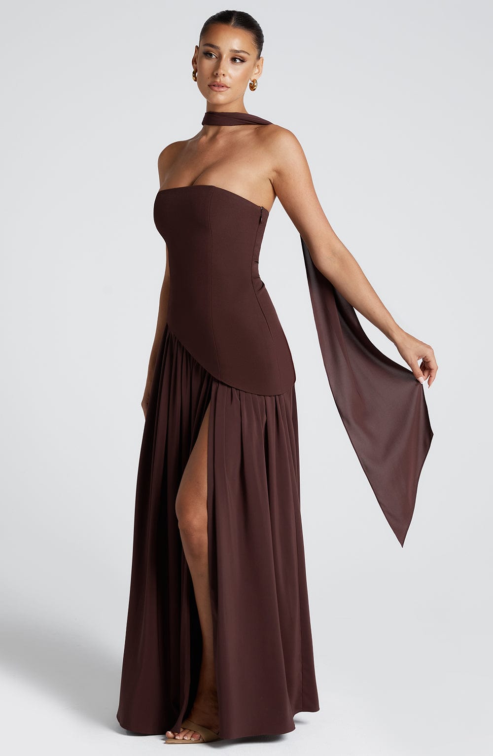 Amara Chocolate Maxi Dress